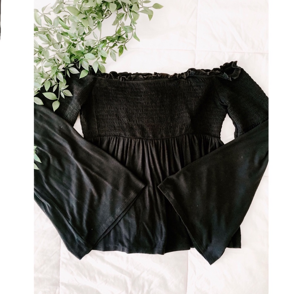Target black off the shoulder top.